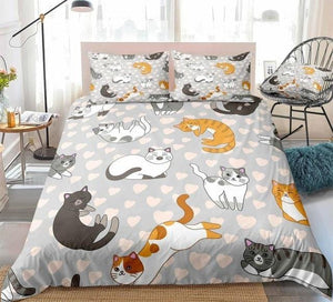 Lovely Cat Bedding Set - Beddingify