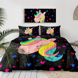 Unicorn Kid Girly Bedding Set - Beddingify