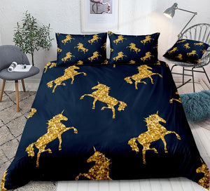 Golden Unicorn Bedding Set - Beddingify