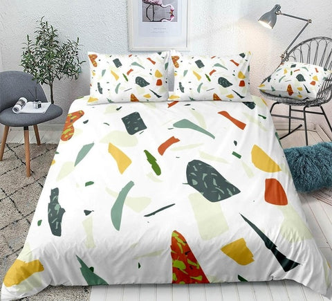 Image of Colorful Marble Bedding Set - Beddingify