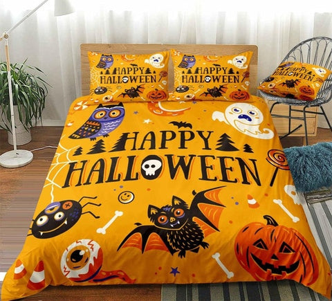 Image of Halloween Pumpkin Bedding Set - Beddingify