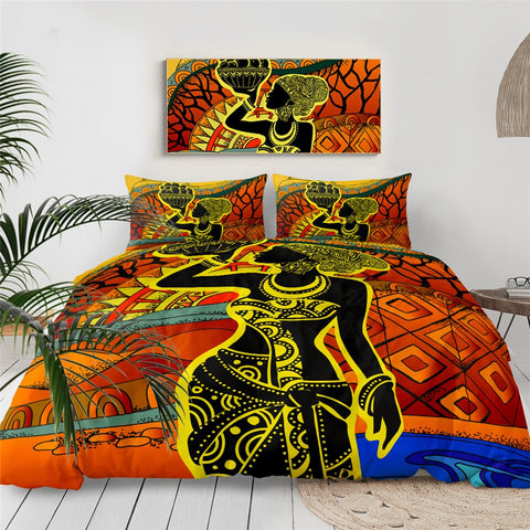 Image of African Girl Art Bedding Set - Beddingify
