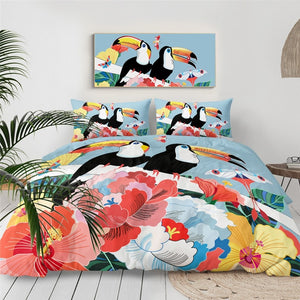 Tropical Bird Bedding Set - Beddingify