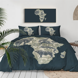 African Map Bedding Set - Beddingify