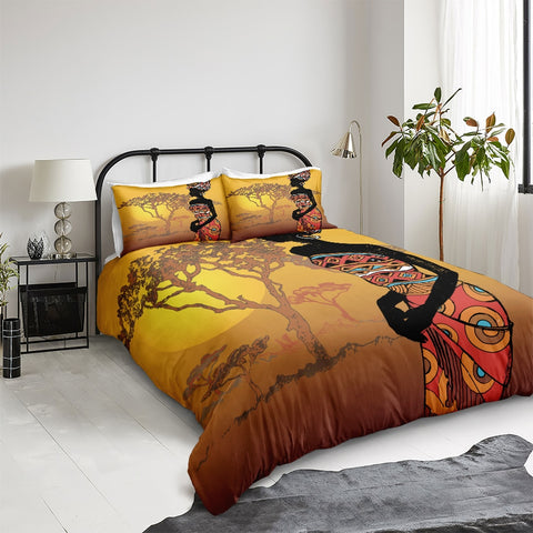 Image of African Women Bedding Set - Beddingify