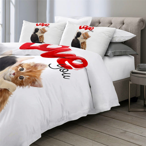 Image of Cat Love Bedding Set - Beddingify