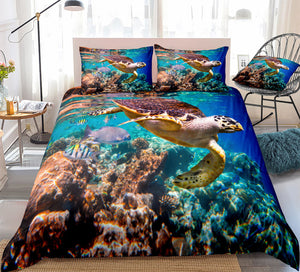 Ocean Turtle Bedding Set - Beddingify