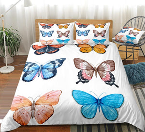 Retro Butterflies Bedding Set - Beddingify