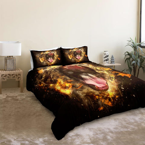 Image of Wild Lion Bedding Set - Beddingify