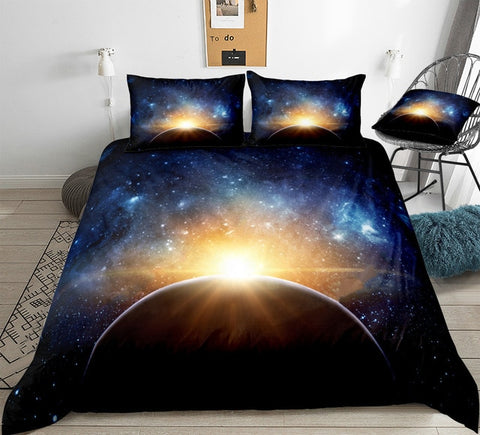 Image of Earth Galaxy Bedding Set - Beddingify