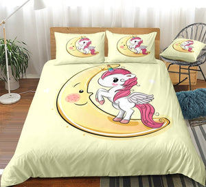Unicorn Moon Bedding Set - Beddingify