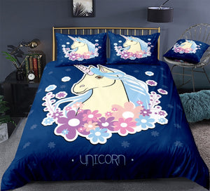 Blue Magic Unicorn Bedding Set - Beddingify