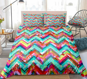 Colorful Ethnic Geometric Bedding Set - Beddingify