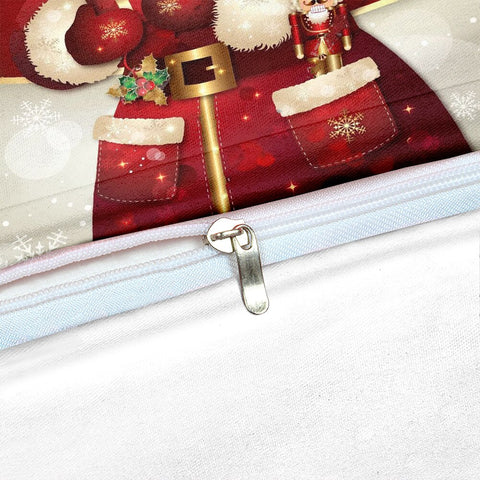 Image of Cartoon Santa Claus Bedding Set - Beddingify