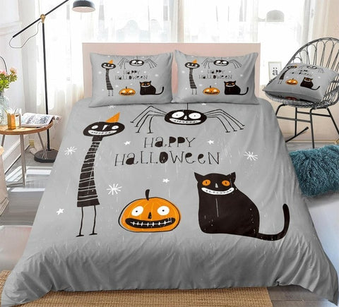 Image of Cartoon Halloween Bedding Set - Beddingify
