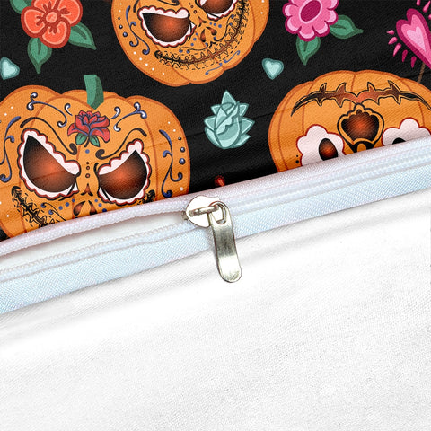 Image of Halloween Jack O Lantern Bedding Set - Beddingify