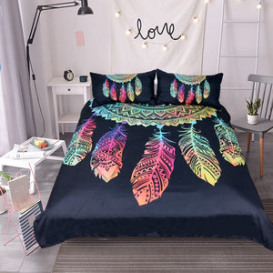 Dreamcatcher Feathers Bedding Set - Beddingify