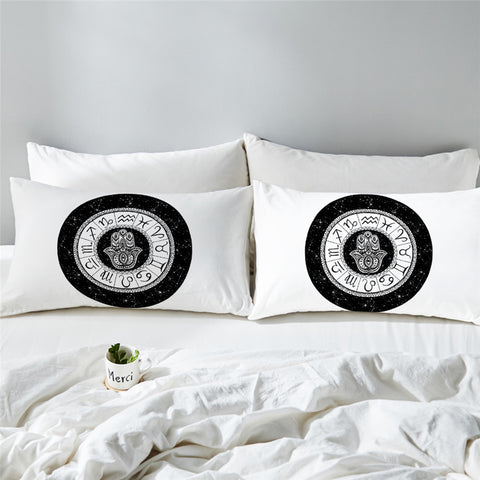 Image of Zodiac Signs Holy Hand Pillowcase