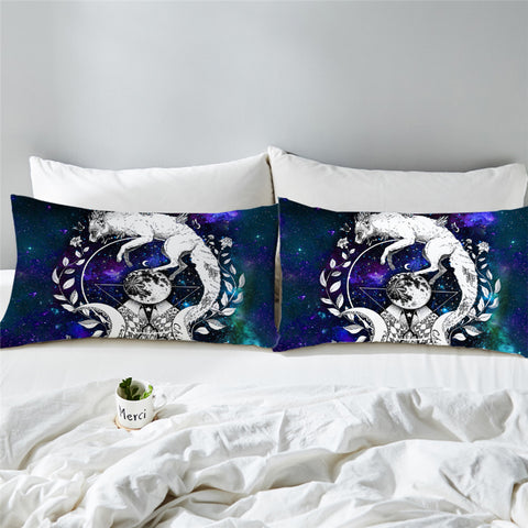 Image of Ethereal Fox Cosmic Pillowcase