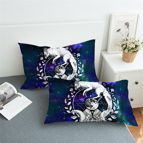 Image of Ethereal Fox Cosmic Pillowcase