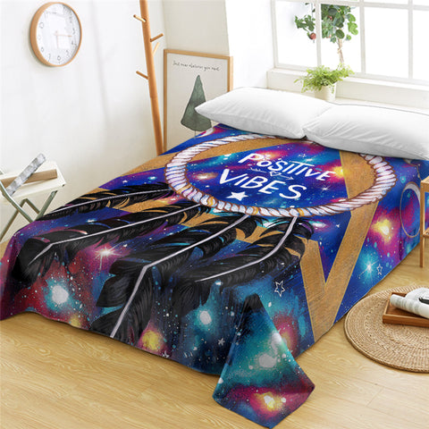 Image of Positive Vibe Cosmic Flat Sheet - Beddingify