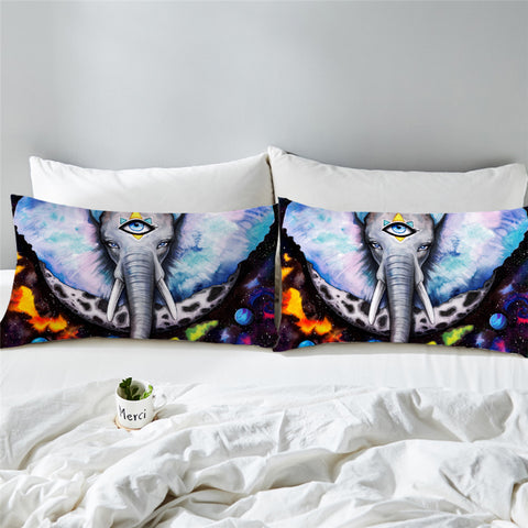 Image of Pixie Elephant Planetary Pillowcase