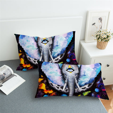 Image of Pixie Elephant Planetary Pillowcase