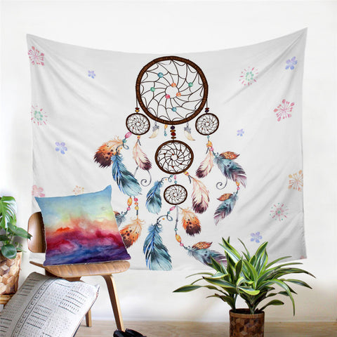 Image of Spiral Dream Catchers Tapestry - Beddingify