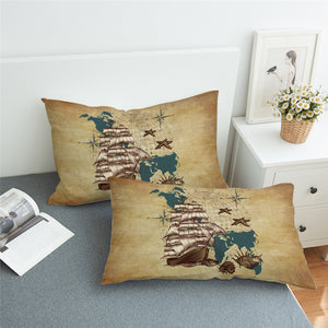 Sailing Ship Pillowcase