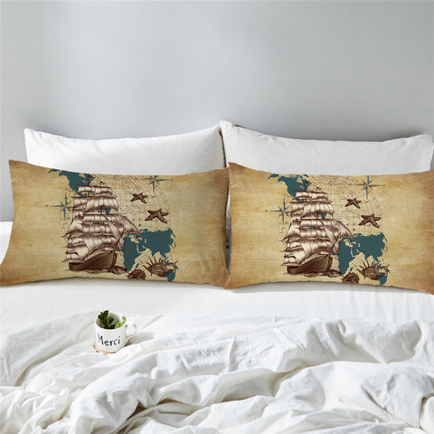 Image of Sailing Ship Pillowcase