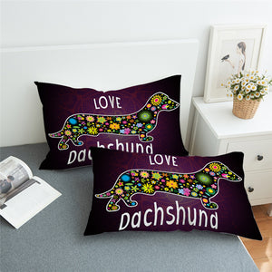 Love Dachshund Pillowcase