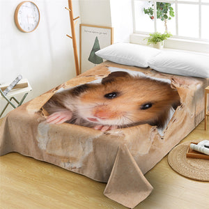 3D Hamster Flat Sheet - Beddingify