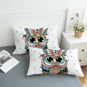 Cute Owl Tribal Pillowcase