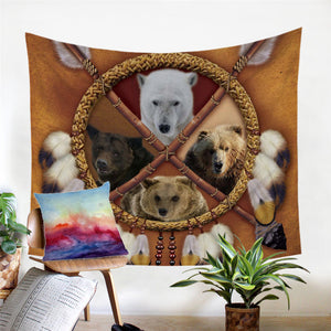 Tribal Ursas Tapestry - Beddingify