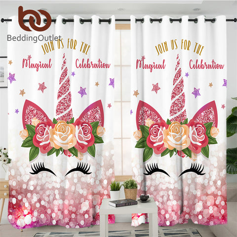 Image of Magical Celebration 2 Panel Curtains
