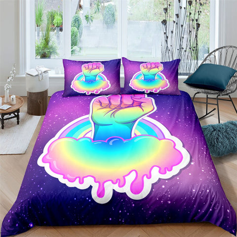 Image of Rainbow Fist Bedding Set