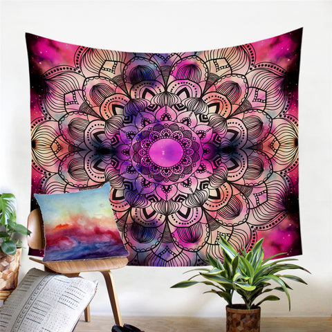 Image of Mandala Purplish Tapestry - Beddingify