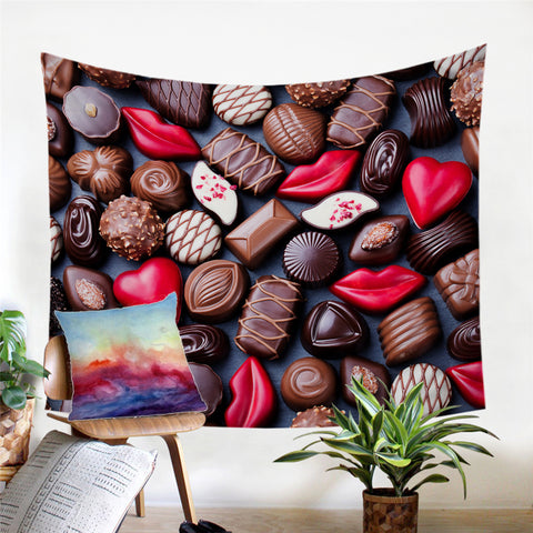 Image of 3D Chocolate Tapestry - Beddingify