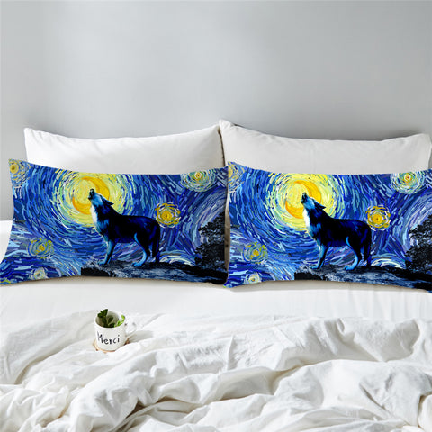 Image of Wolfhowl Starry Pillowcase