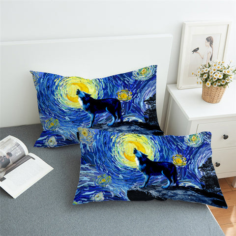 Image of Wolfhowl Starry Pillowcase