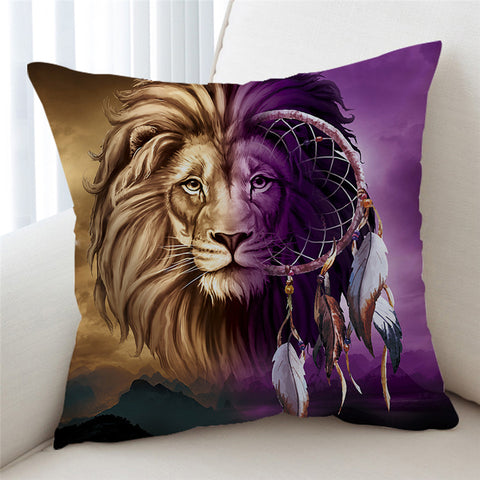 Image of Contrast Lion Cushion Cover - Beddingify