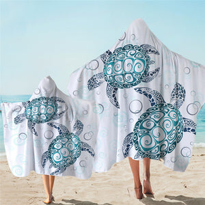 Bubble Turtle Hooded Towel