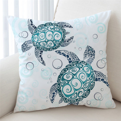 Image of Bubbles Turtle Cushion Cover - Beddingify