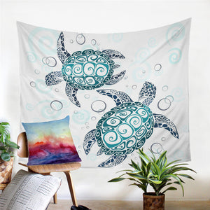 Bubble Turtle Tapestry - Beddingify