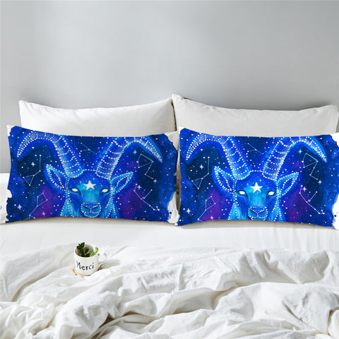 Image of Blue Aries Pillowcase