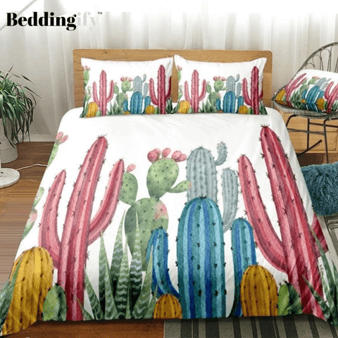 Image of Tropical Plant Cactus Bedding Set - Beddingify