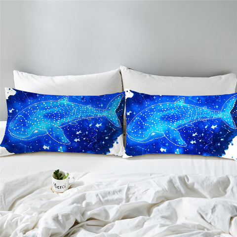 Image of Blue Cetus Pillowcase