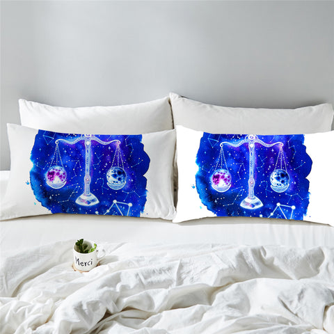 Image of Blue Libra Pillowcase