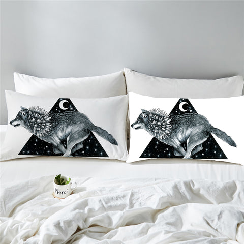 Image of Crystallized Wolf Pillowcase