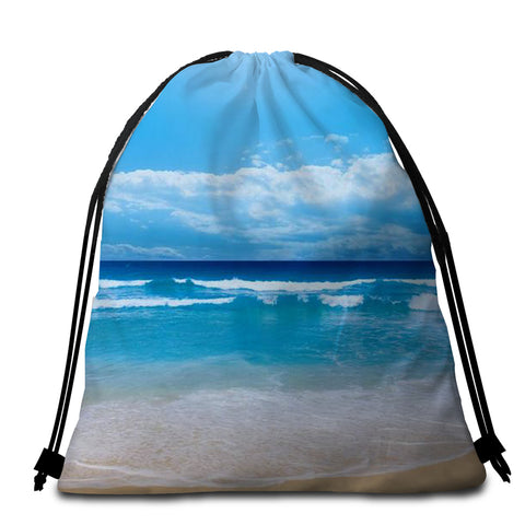 Image of Seaside Round Beach Towel Set - Beddingify